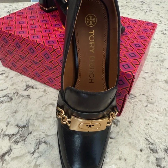 Ruby Loafer-Sierra- Tory Burch Elegant Black Leather Women's Loafers - Picture 6 of 8